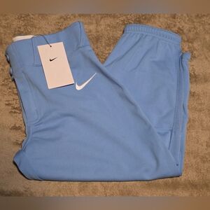 BNWT Nike Boys Vapor Select Baseball Pants Sz Large Light Blue BQ6421-448